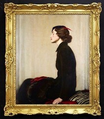 Hand Painted Oil Painting art Portrait female noblewoman girl on Canvas 24″X30″