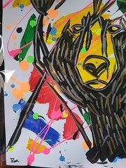 Original Art 12×16 Figurative Abstract Expressionist on Gallery Paper