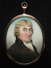 Two-sided Portrait Miniature Of Man And Woman, C. 1800-1850