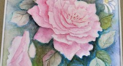 Marge Breth Original Watercolor Painting Alpine Rose Wild Daisy Victor Colorado