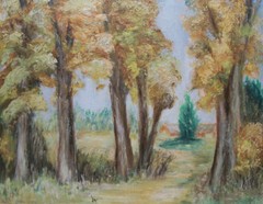 J. GRENIER – Vintage Oil Painting – Signed – Unframed – Canada – Late 20th C.
