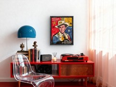 Faris Art-Hank Williams SR-11×14 Neo Expressionism Original Artwork on Canvas