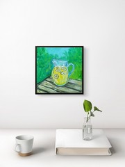 Original Acrylic Painting 8×10 Still Life Home Decor Impressionist Signed Art