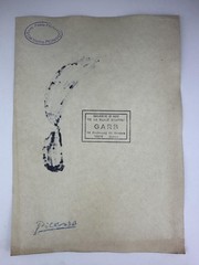 Pablo Picasso COA Art Painting Original Drawing Vintage Paper Signed