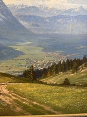 Wolfgang Heinz 20th Century German Realist Alpine Landscape Artist Oil Painting