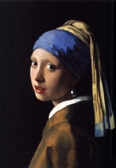 oil painting Johannes Vermeer – The Girl With The Pearl Earring Scarf