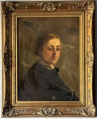ANTIQUE 19TH CENTURY ENGLISH EUROPEAN OIL PAINTING OLD BRITISH PORTRAIT UK 1800s