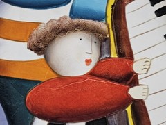 Joyce Roybal Original Acrylic Painting Children Musicians Piano Violin Canvas