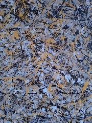 Original Abstract Action Painting jackson pollock style signed art Canvas