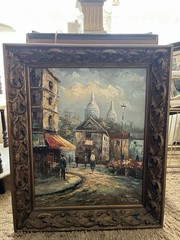 Caroline C Burnett Painting With Frame