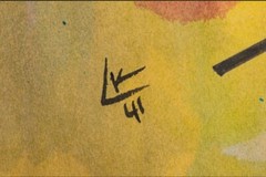 Wassily Kandinsky ORIGINAL GOUACHE Watercolor/Pen On Paper 1941 11” X 14”