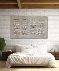 Extra Large Modern Abstract Textured Minimalist Painting ELOISE WORLD STUDIO
