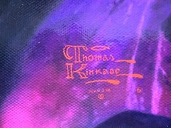 THOMAS KINKADE – THE LION KING S/N 18″ X 27″ HAND EMBELLISHED GICLEE CANVAS