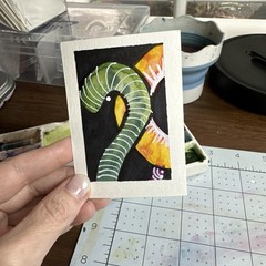 ACEO Original Art Card – Intertwined Abstracts – 1K to OK #124
