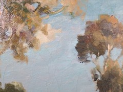 Vintage Plein Air Oil Painting 1950’s California Bay Area Coastal Scene