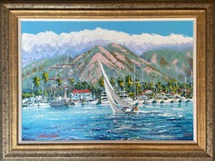 „Moana Makani“ by Kerry Hallam, enhanced serigraph limited edition on canvas