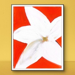 Star Jasmine: Contemporary Expressionist Original AcrylicPainting 11×14 Canvas