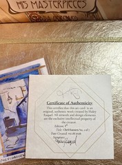Chefchaouen No. 2 of 7 — Original Hand-Painted Gold Leaf Art Card | 1st Edition