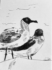 ACEO Original Pen Drawing, 2.5″x3.5″, NOT PRINT, One of a Kind, Signed By Artist