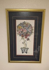 A Parker Watercolor Wedding Tree Artist Signed Pencil Signed Numbered 561 1950