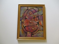RICARDO MAYA PAINTING LISTED CUBAN ARTIST ABSTRACT CUBISM EXPRESSIONISM CUBIST
