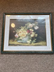 Flowers Painting 25X18” Framed