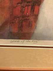 Signed Lithograph by Barry Leighton Jones 34 X 40 LORD OF THE RINGS framed AP