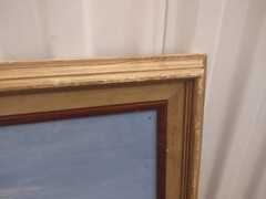 Vintage Framed and signed Marine Landscape Oil Painting