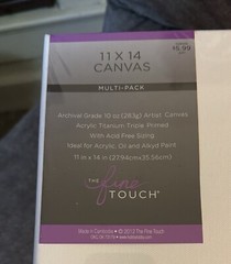 Canvases for Painting, 2 11 x 13 Inches, 4 5 x 7, Stretched Canvas, 100%