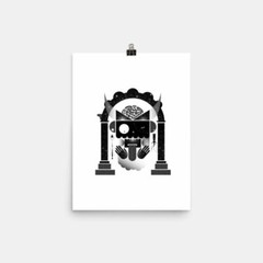 Abstract Creature with Tongue Poster