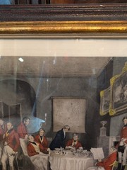 Large 1839 F. Grant The Melton Breakfast Painting Framed Engraving VTG Rare