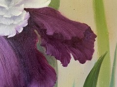 18 x 24 Original Oil Painting on Canvas….“Purple Iris“