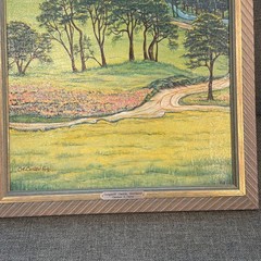 Original Clarence A Carter Oil Painting Corgarff Castle Scotland Framed
