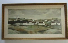 VINTAGE BUFFET STYLE PAINTING FRENCH SCHOOL OF PARIS MODERNISM LANDSCAPE URBAN