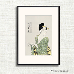 Kitagawa Utamaro Ukiyo-e Woodblock Print Framed | 婦人相學十躰 浮気の相