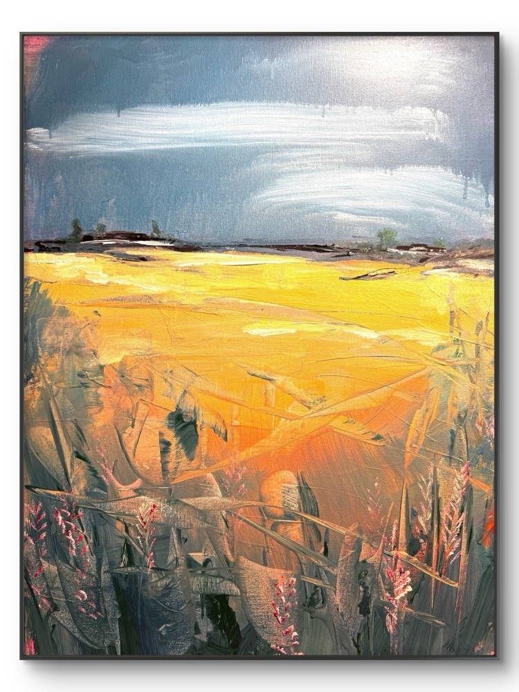 SAMATOWIC Original Abstract Expressive Landscape 18×24 Modern Signed Fine Art 5