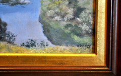 Vintage Oil Painting – „Tranquil River“ Landscape – Mexico – Gustavo Valenzuela