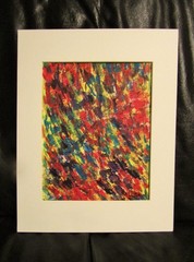 Original Matted Acrylic Painting: Dreamscapes