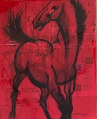 Original „Frappe“ acrylic on board by Michael Brennan