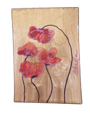 ACEO original art cards 2.5″ x 3.5″ New ‚Poppies in Gold #2‘ Colorado 2026