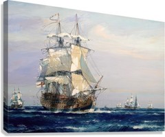 H.M.S. Namur Painting by John ‚Jack‘ Robert Charles Spurling Reproduction