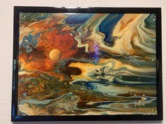 Rare (really!) CASTROS Mexican school of Abstract Expressionism Mid Century