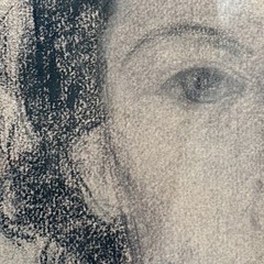 Ruth Newton Swain Original Pastel Portrait Painting Signed CA Modernist 1930s