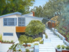 ELENA DORONKINA, CALIFORNIA SCHOOL CONTEMPORARY IMPRESSIONIST REALIST OIL HOUSE