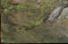 Beautiful Oil Painting „Mountain Landscape“ by Jan Sklenar (Czech, born 1931)