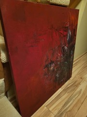 „Graffiti Town“ Dystopian Inspired Future Street Art Canvas Painting 3x3ft BIG