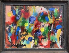 Rolf Gjedsted 1947-2022 Modern Art from Copenhagen Abstract Colorful Composition