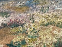 Fine Art Small California Painting Landscape Desert Plein Air Vintage 8″ x 6″