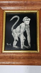 Lot of 3 DJ Cook Miniature Acrylic on Board Paintings, Signed