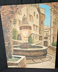 Original Vintage French Canvas Oil Painting signed by Lainas – Limited Edition
